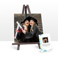 Canvas Easel 25x25 + Personalized Card
